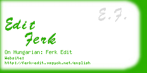 edit ferk business card